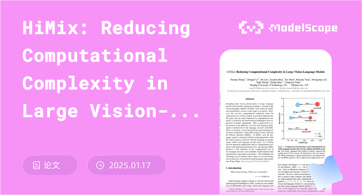 HiMix: Reducing Computational Complexity in Large Vision-Language Models