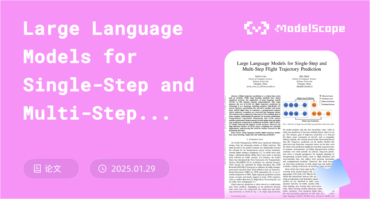 Large Language Models for Single-Step and Multi-Step Flight Trajectory ...