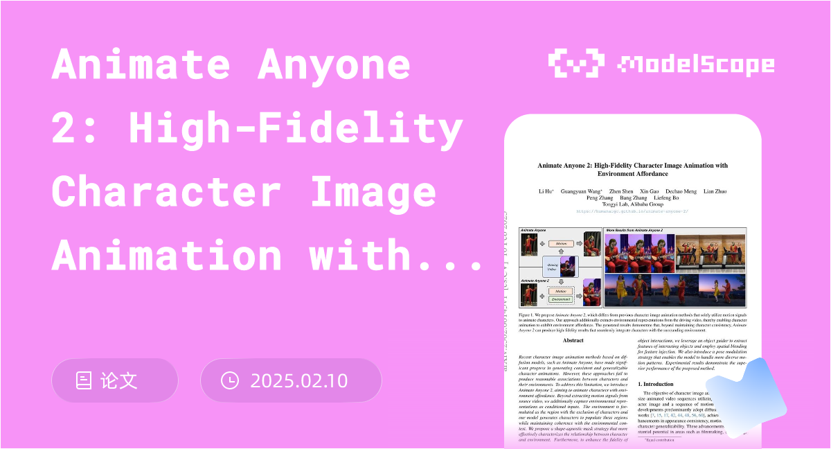 Animate Anyone 2: High-Fidelity Character Image Animation with ...