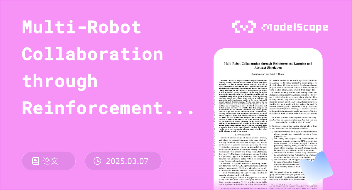 Multi-Robot Collaboration through Reinforcement Learning and Abstract ...