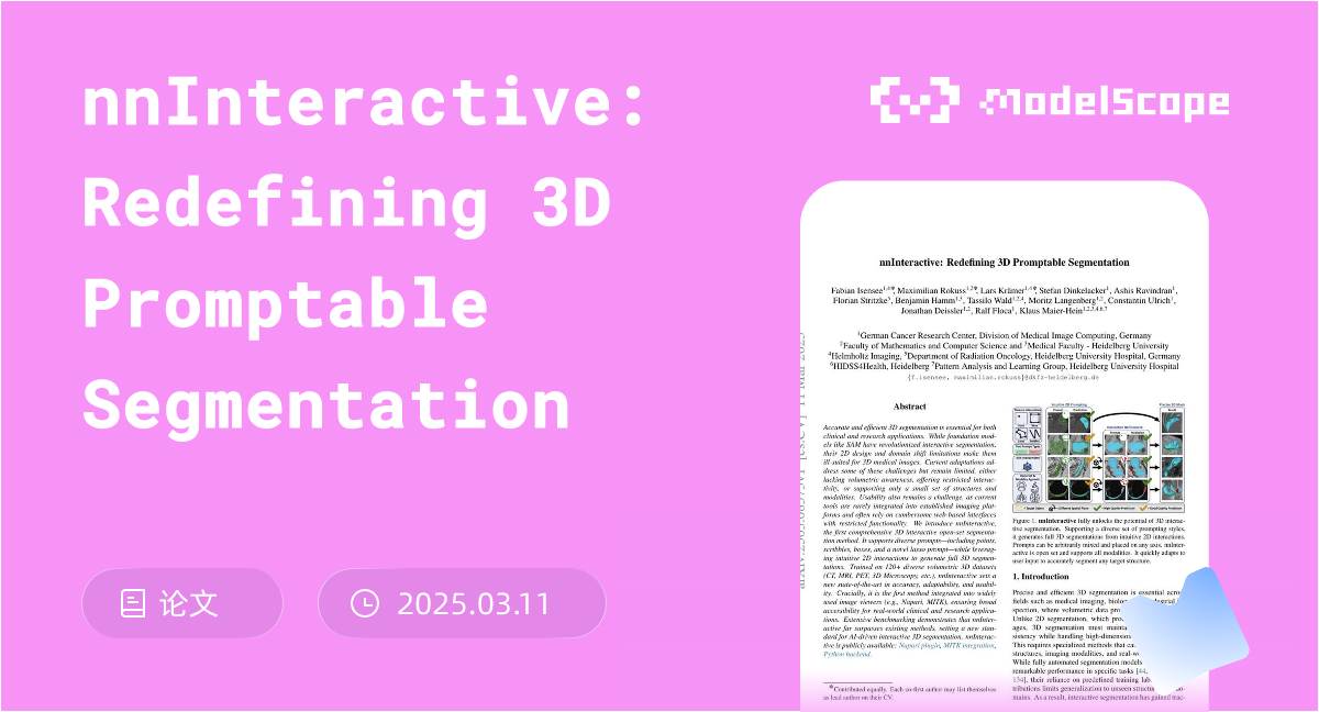 nnInteractive: Redefining 3D Promptable Segmentation