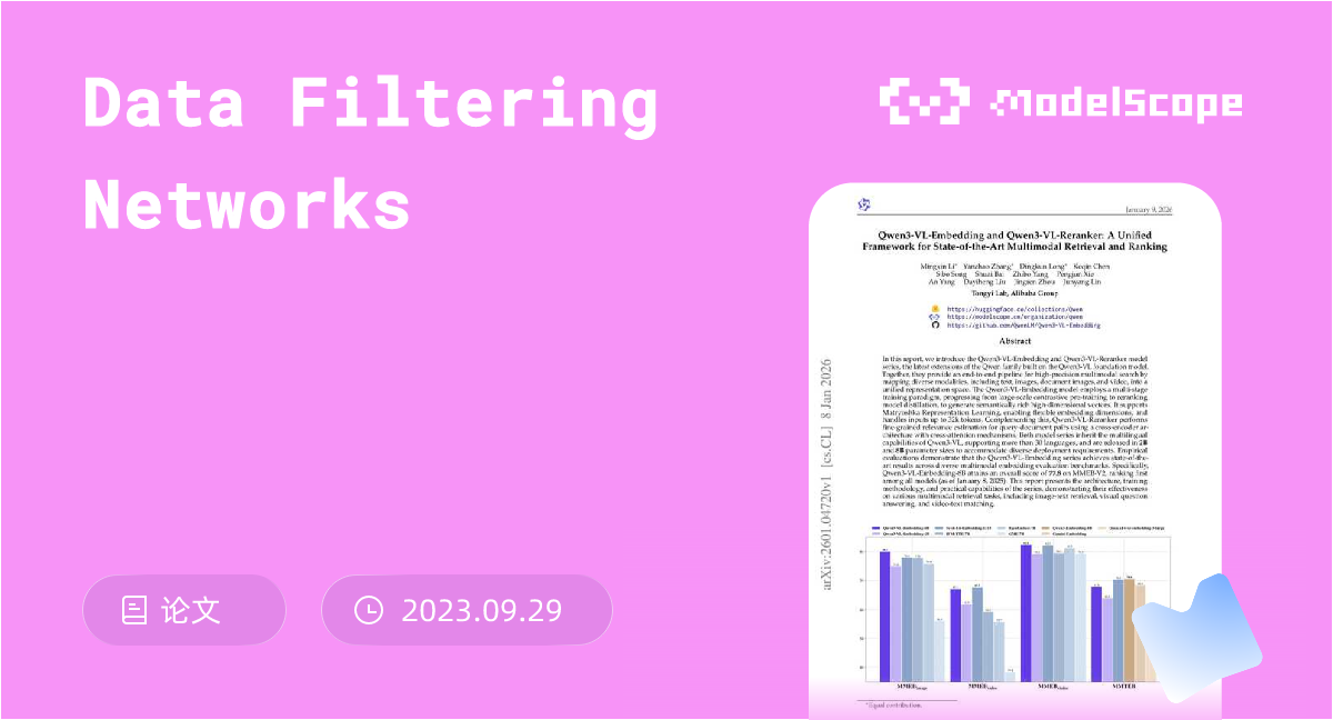 Data Filtering Networks