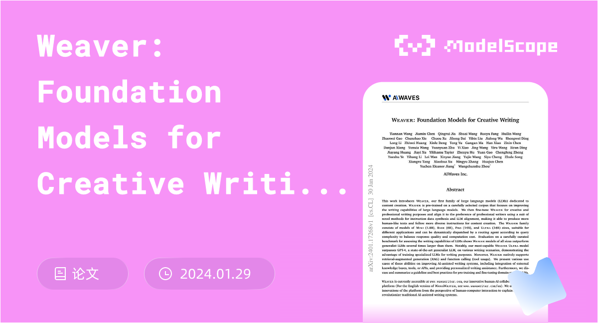 Weaver: Foundation Models for Creative Writing