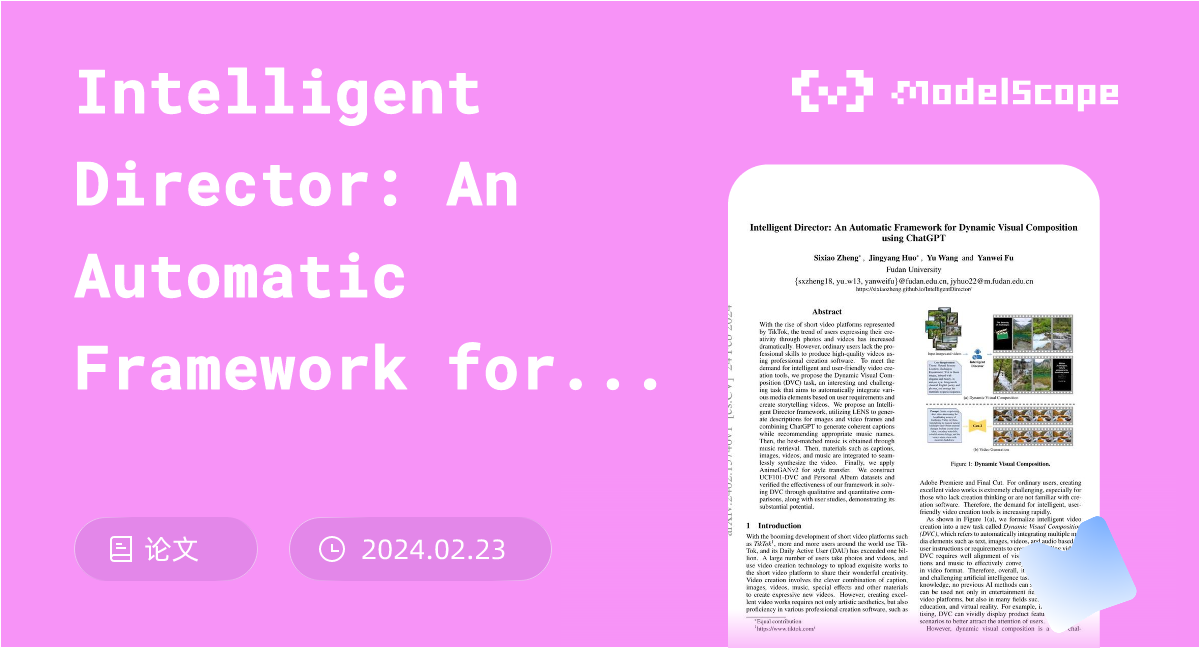 Intelligent Director: An Automatic Framework for Dynamic Visual ...
