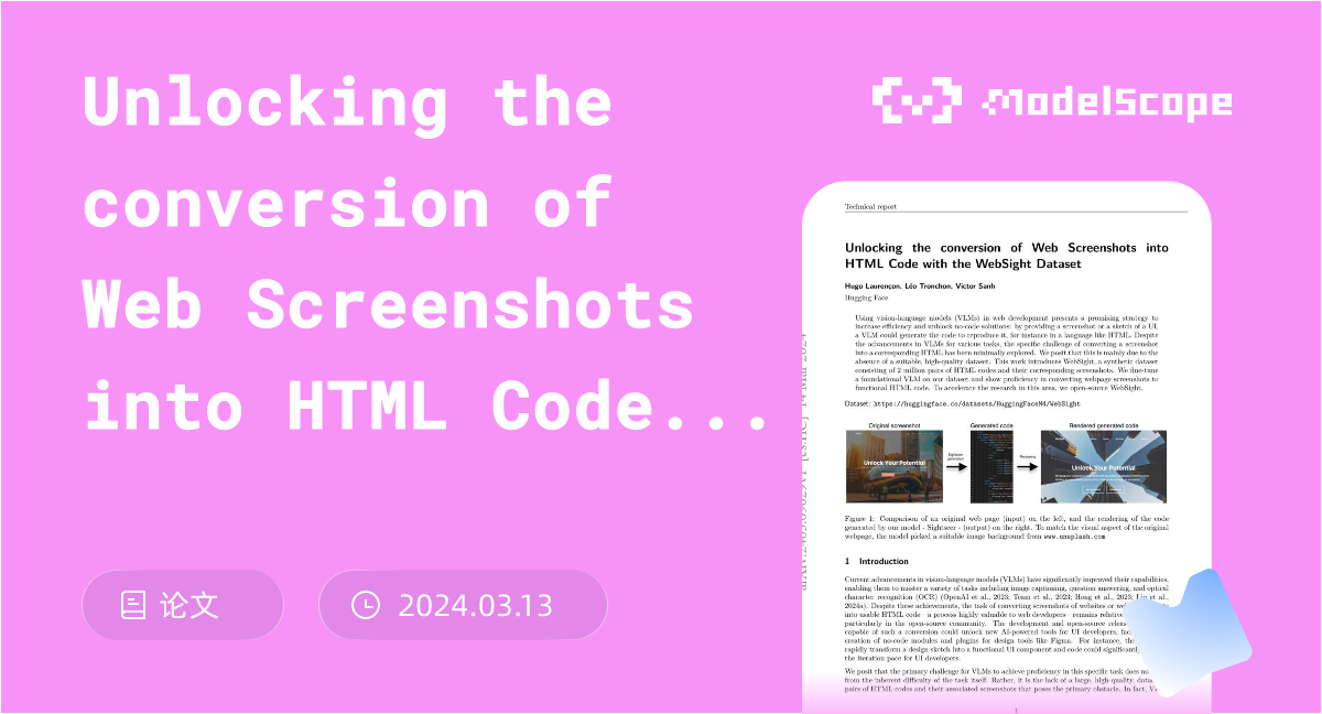 Unlocking the conversion of Web Screenshots into HTML Code with the ...