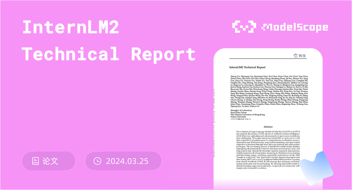 InternLM2 Technical Report
