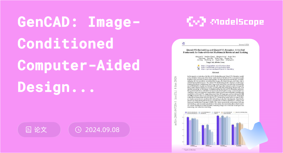 GenCAD: Image-Conditioned Computer-Aided Design Generation with ...