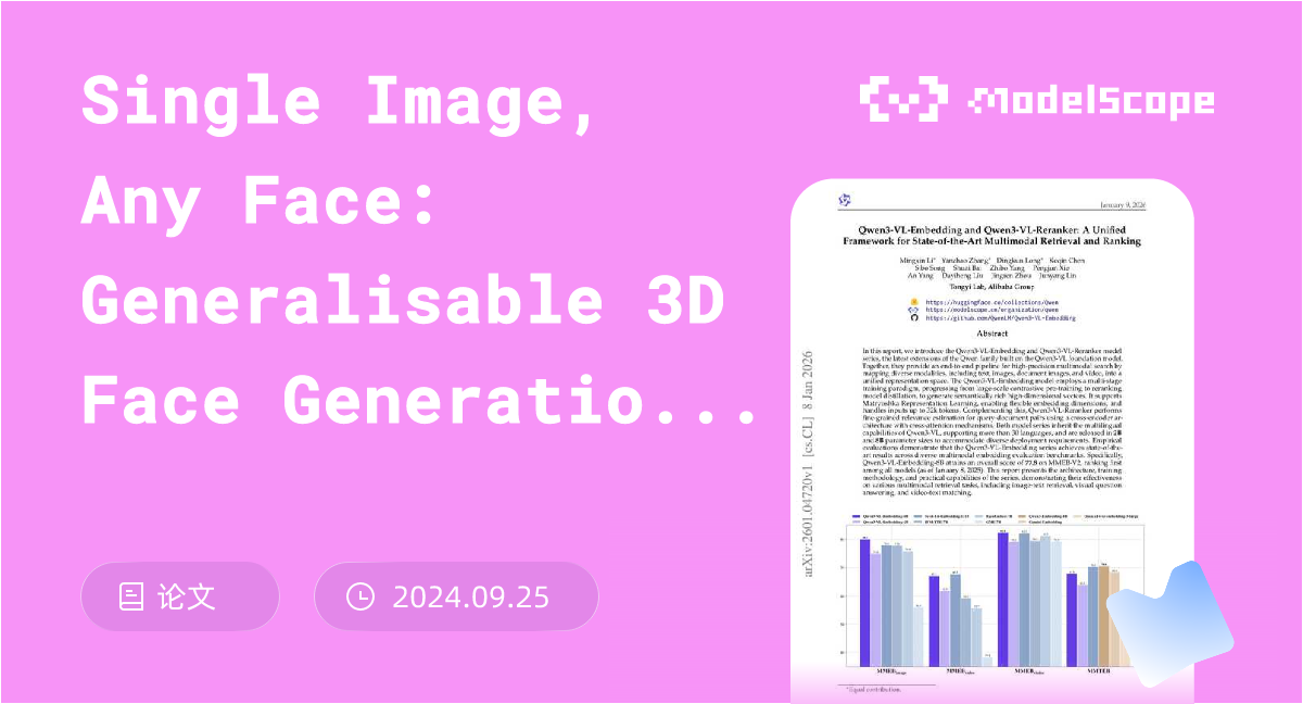 Single Image, Any Face: Generalisable 3D Face Generation