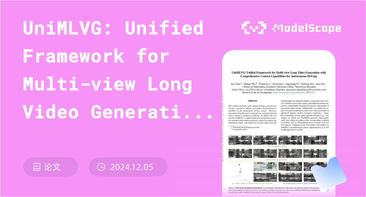 UniMLVG: Unified Framework for Multi-view Long Video Generation with ...