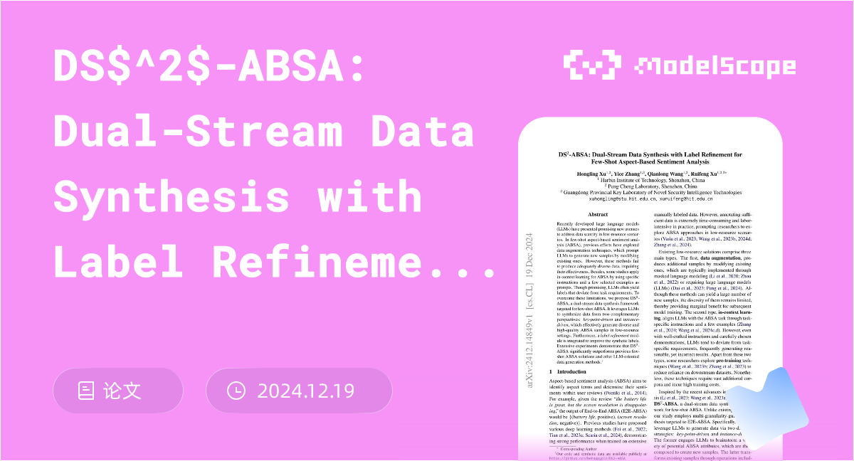 DS$^2$-ABSA: Dual-Stream Data Synthesis with Label Refinement for Few ...