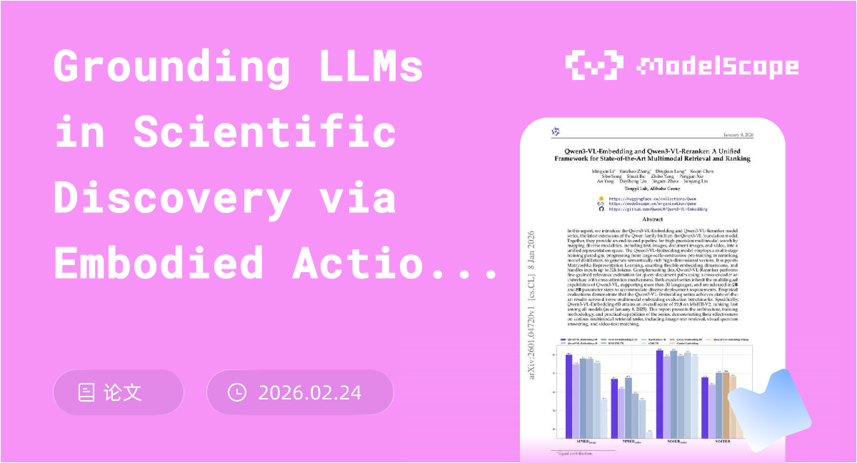 Grounding LLMs in Scientific Discovery via Embodied Actions