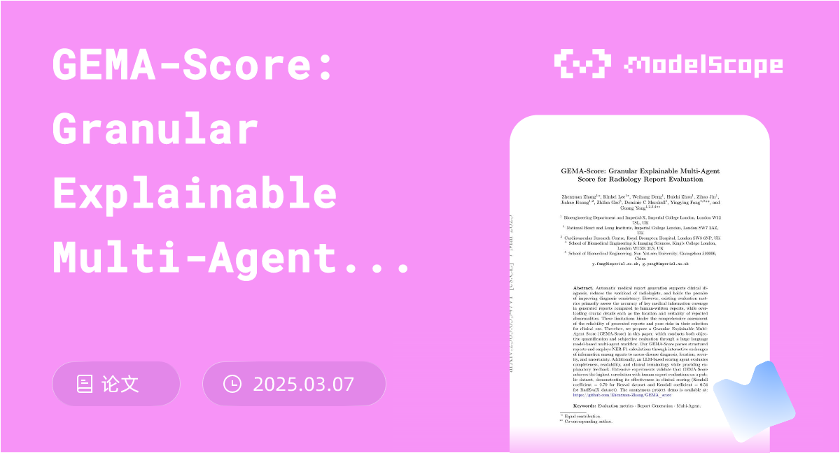 GEMA-Score: Granular Explainable Multi-Agent Score for Radiology Report ...