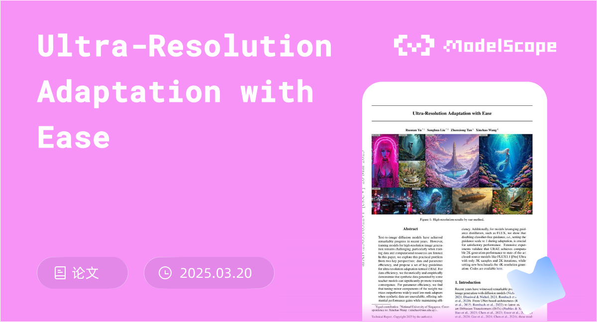 Ultra-Resolution Adaptation with Ease