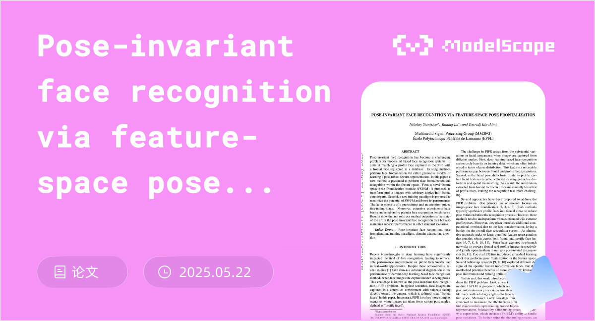Pose-invariant face recognition via feature-space pose frontalization