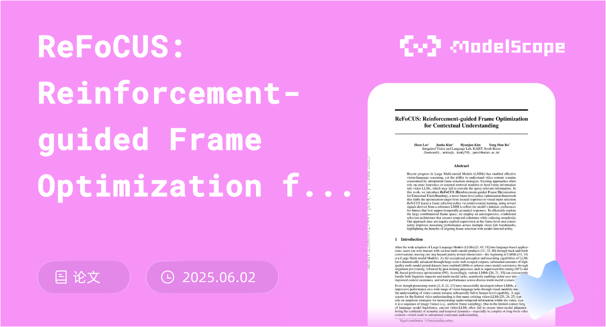 ReFoCUS: Reinforcement-guided Frame Optimization for Contextual ...
