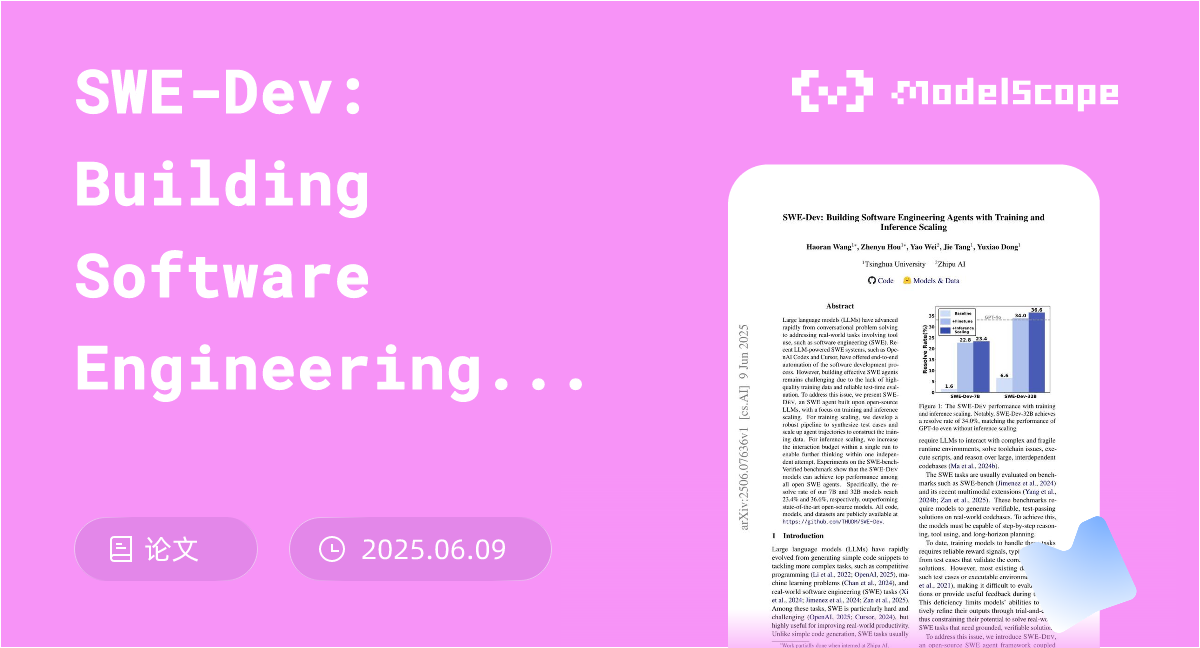 SWE-Dev: Building Software Engineering Agents with Training and ...
