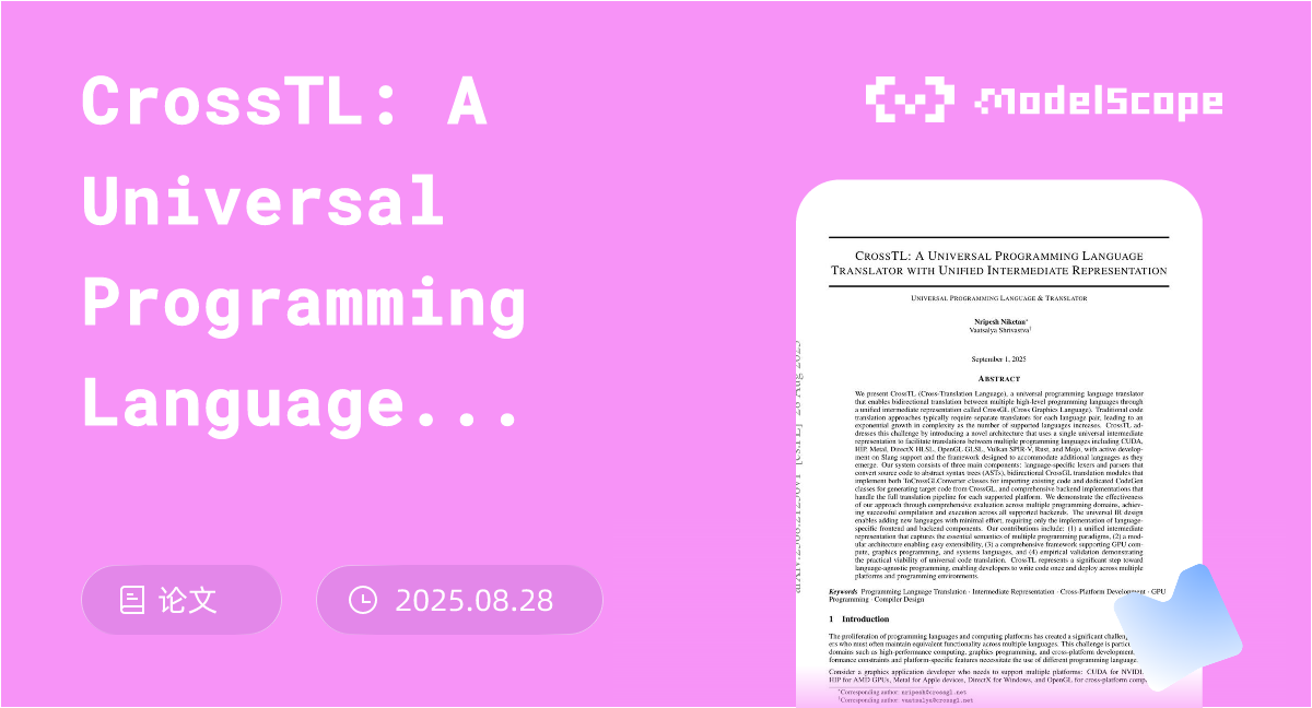 CrossTL: A Universal Programming Language Translator with Unified ...