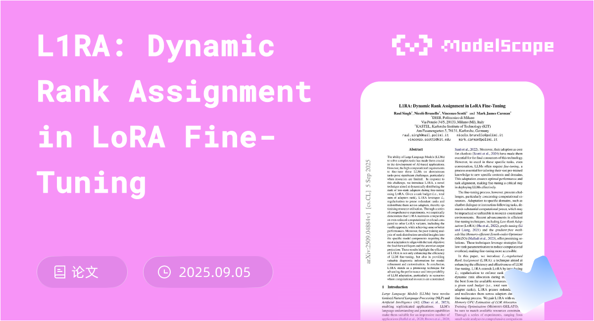 L1RA: Dynamic Rank Assignment in LoRA Fine-Tuning
