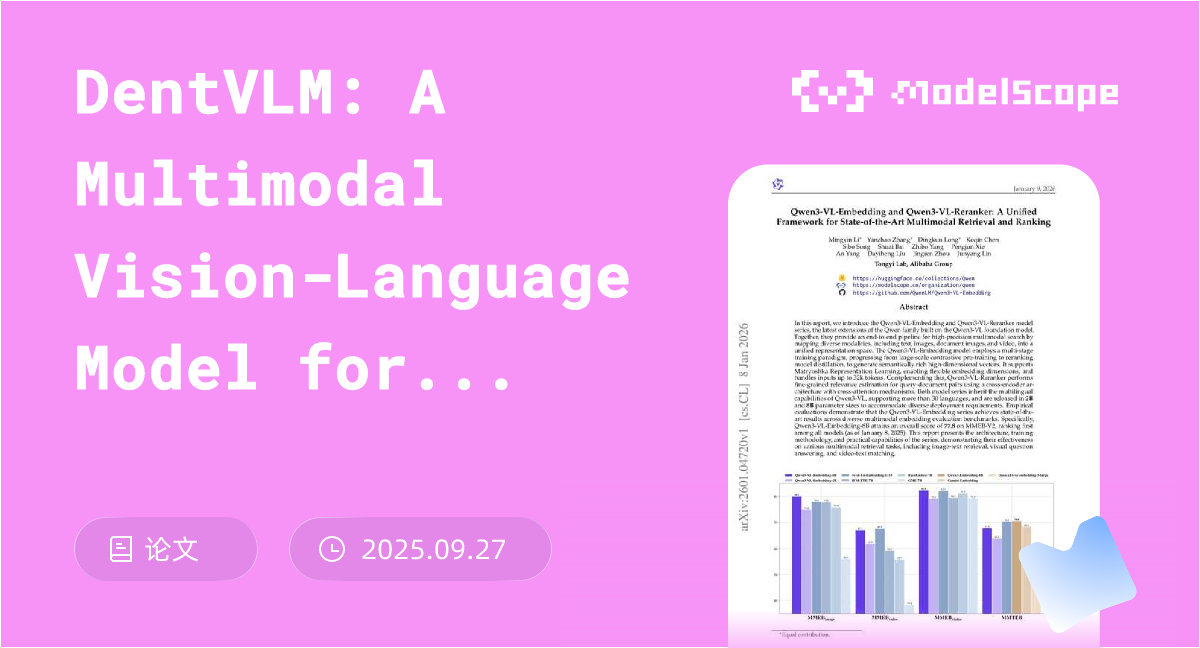 DentVLM: A Multimodal Vision-Language Model for Comprehensive Dental ...
