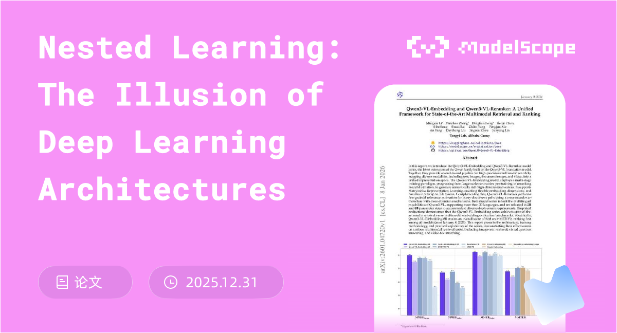 Nested Learning: The Illusion of Deep Learning Architectures