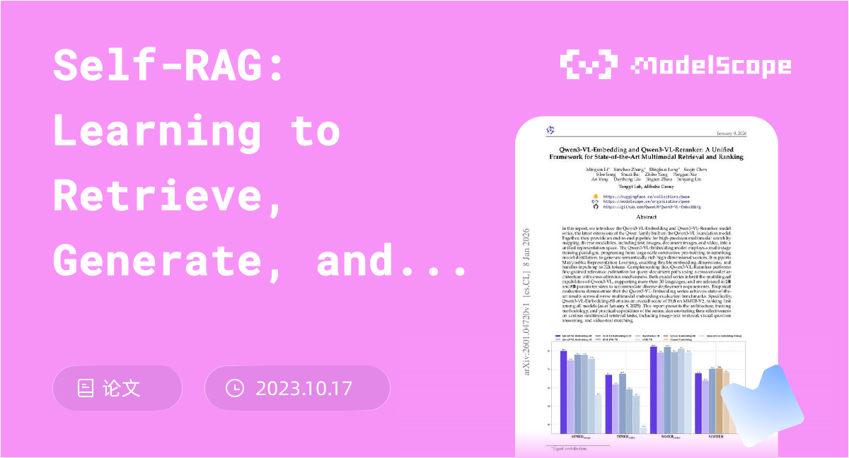 Self-RAG: Learning to Retrieve, Generate, and Critique through Self ...