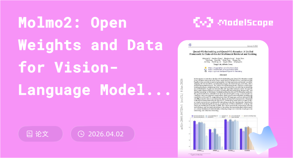 Molmo2: Open Weights and Data for Vision-Language Models with Video ...