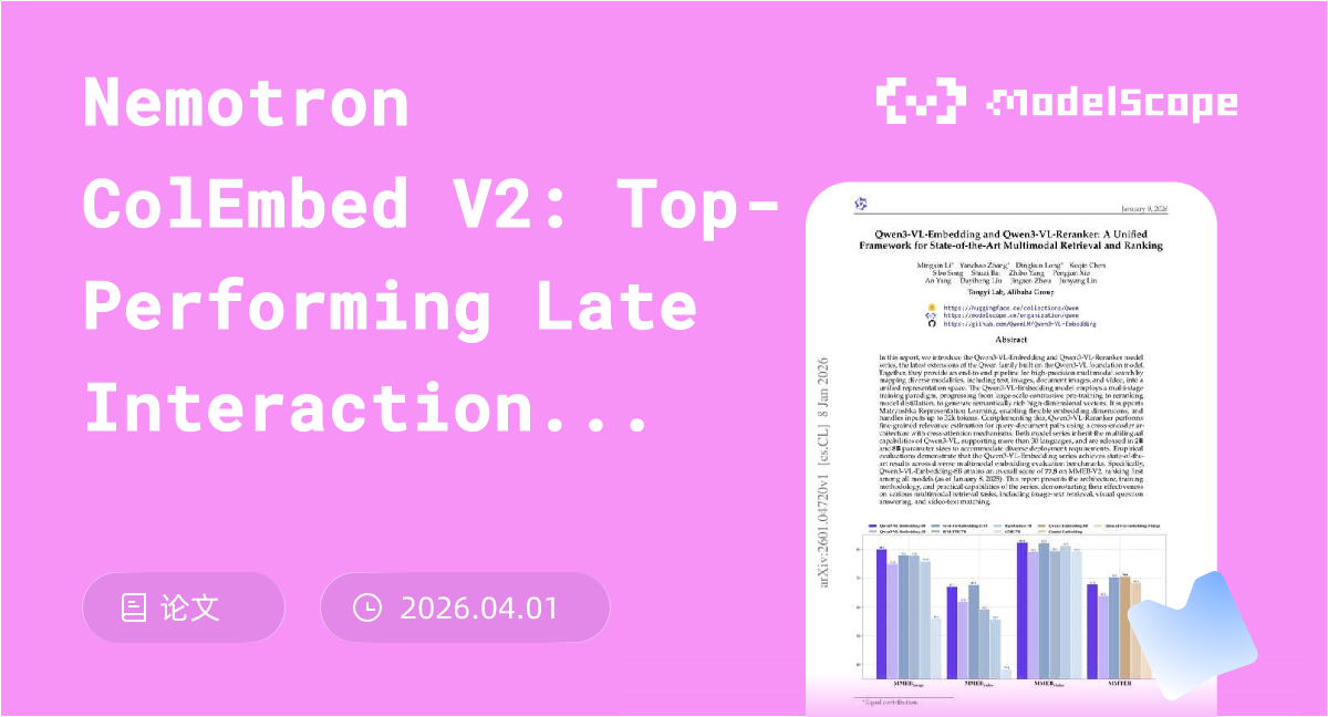 Nemotron ColEmbed V2: Top-Performing Late Interaction embedding models ...