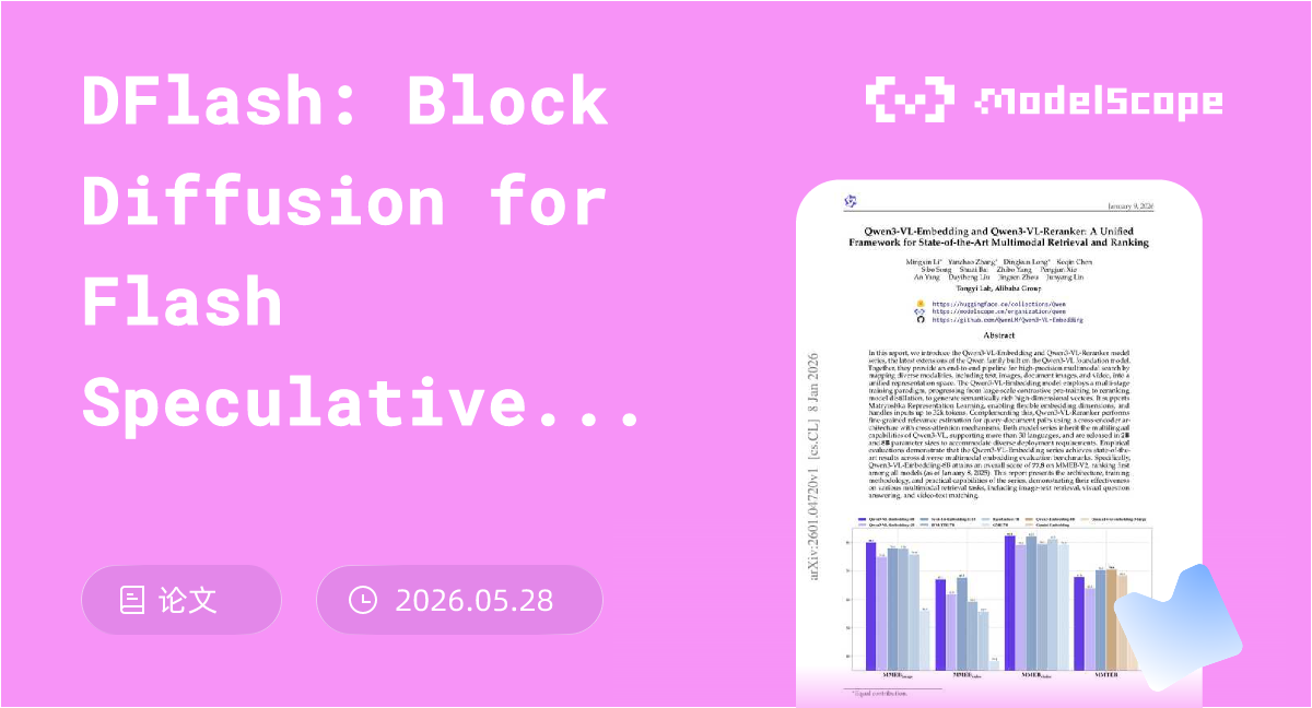 DFlash: Block Diffusion for Flash Speculative Decoding
