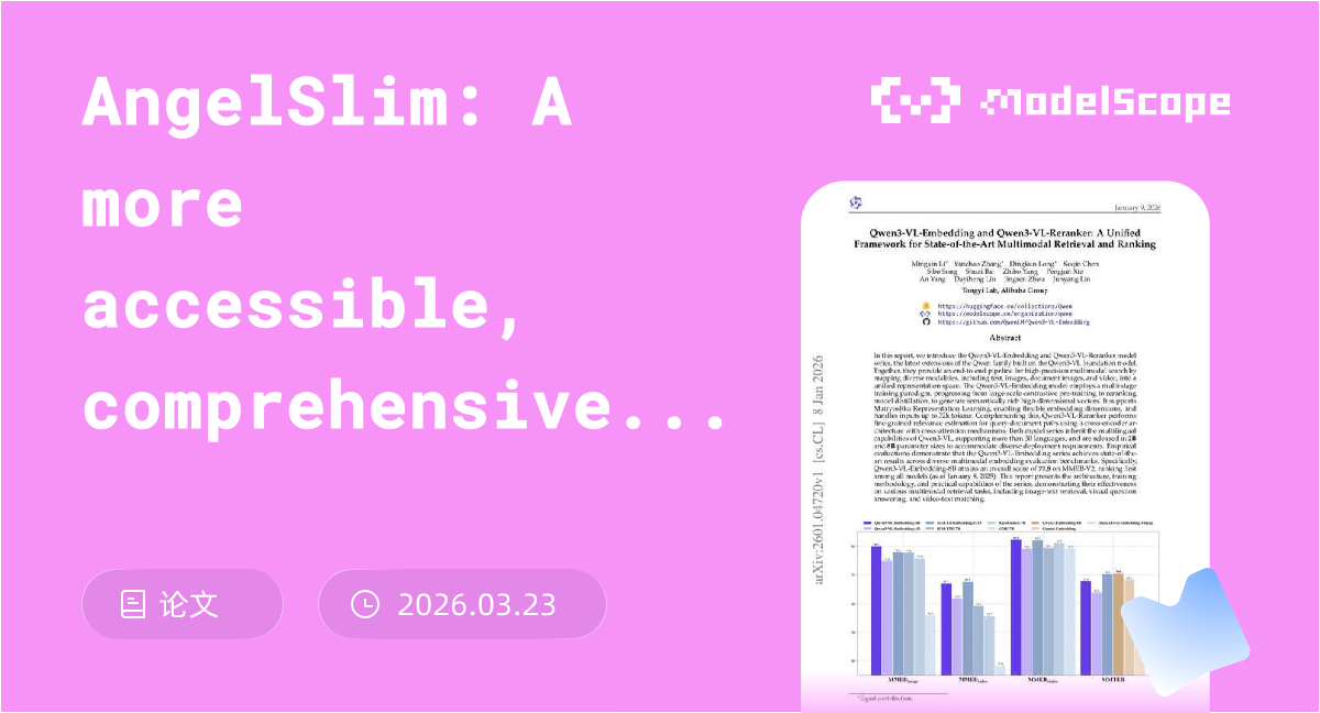 AngelSlim: A more accessible, comprehensive, and efficient toolkit for ...