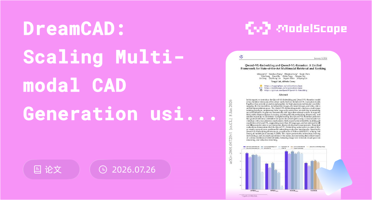 DreamCAD: Scaling Multi-modal CAD Generation using Differentiable ...