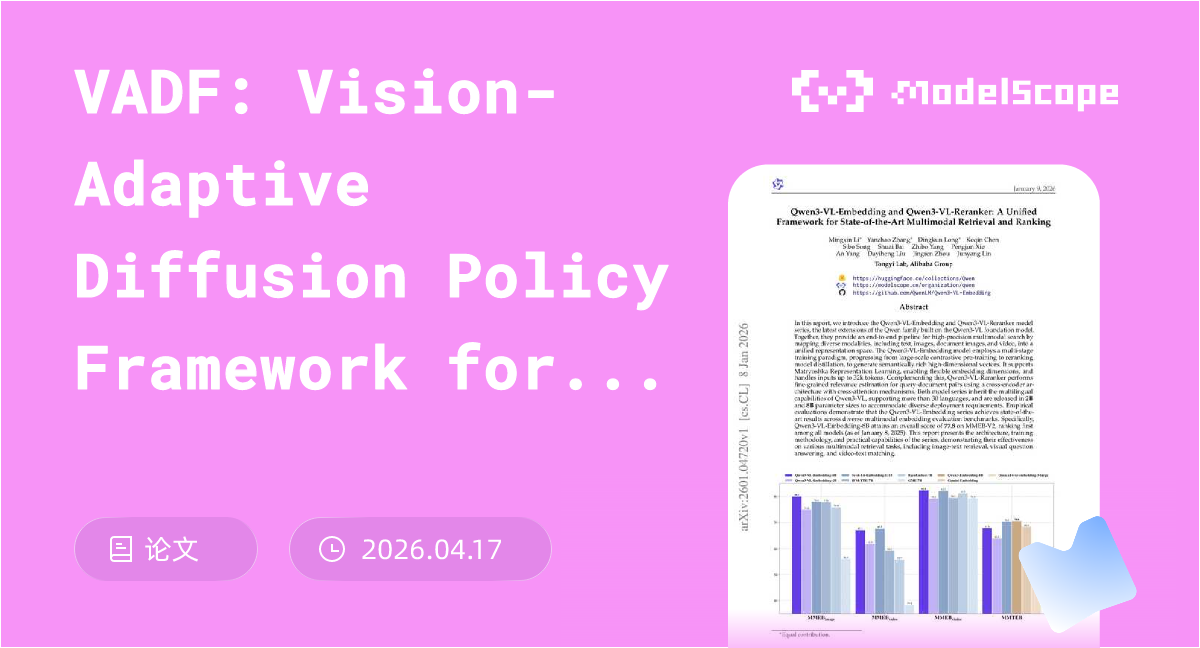 VADF: Vision-Adaptive Diffusion Policy Framework for Efficient Robotic ...