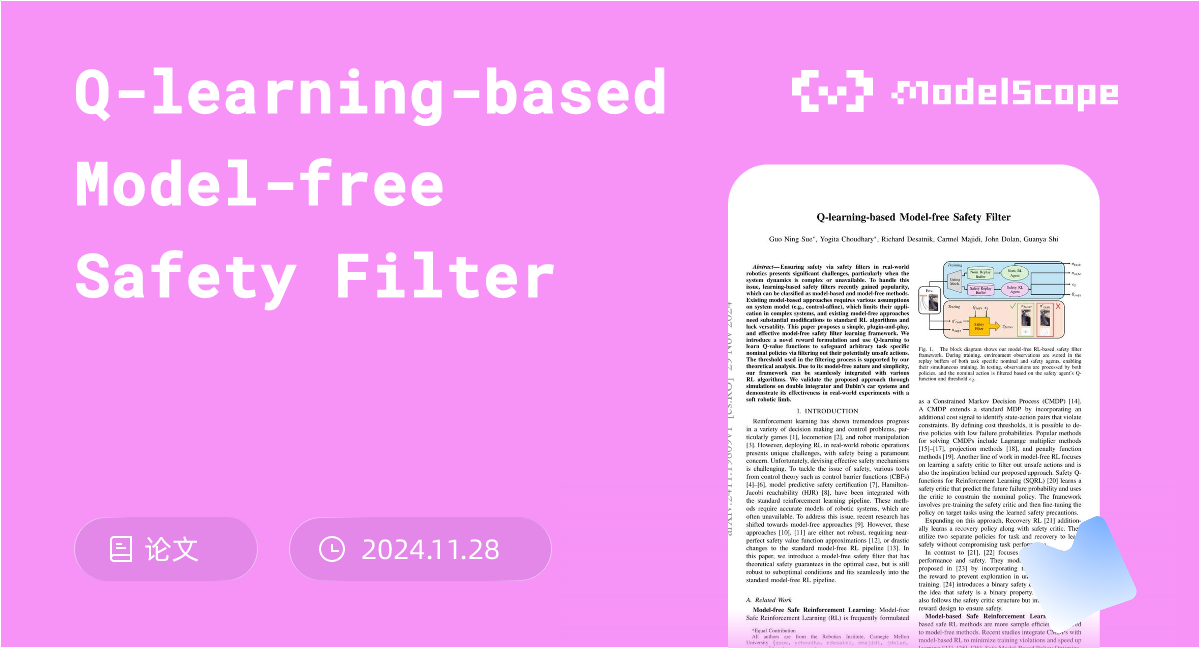 Q-learning-based Model-free Safety Filter