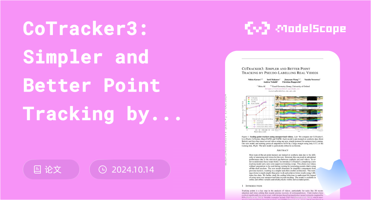 CoTracker3: Simpler and Better Point Tracking by Pseudo-Labelling Real ...